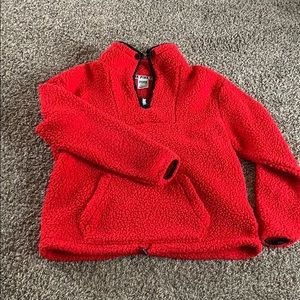 Pink Sherpa pullover